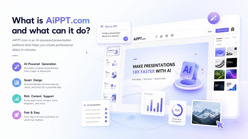 What is AiPPT.com and what can it do